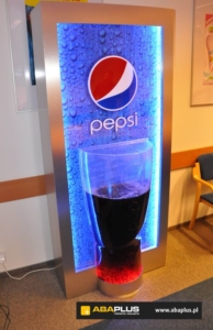 Waterwall Display Pepsi ścianka wodna termoformowanie Aba Plus